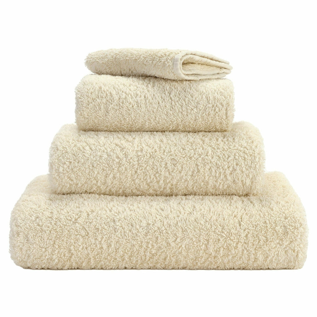 Abyss Super Pile Towels in 101 Ecru. Available in Canada @ TMASC.