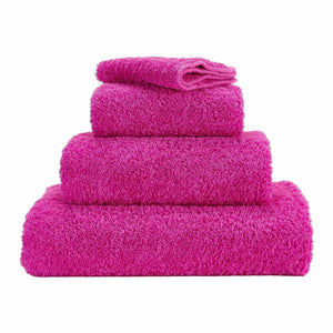 Abyss Super Pile Towels in 573 Flamingo. Available in Canada @ TMASC.