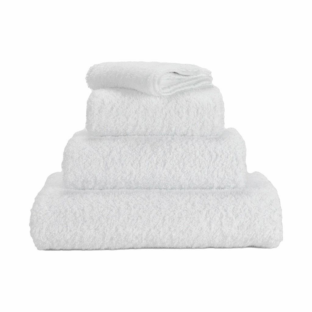 Abyss Super Pile Towels in 100 White. Available in Canada @ TMASC.