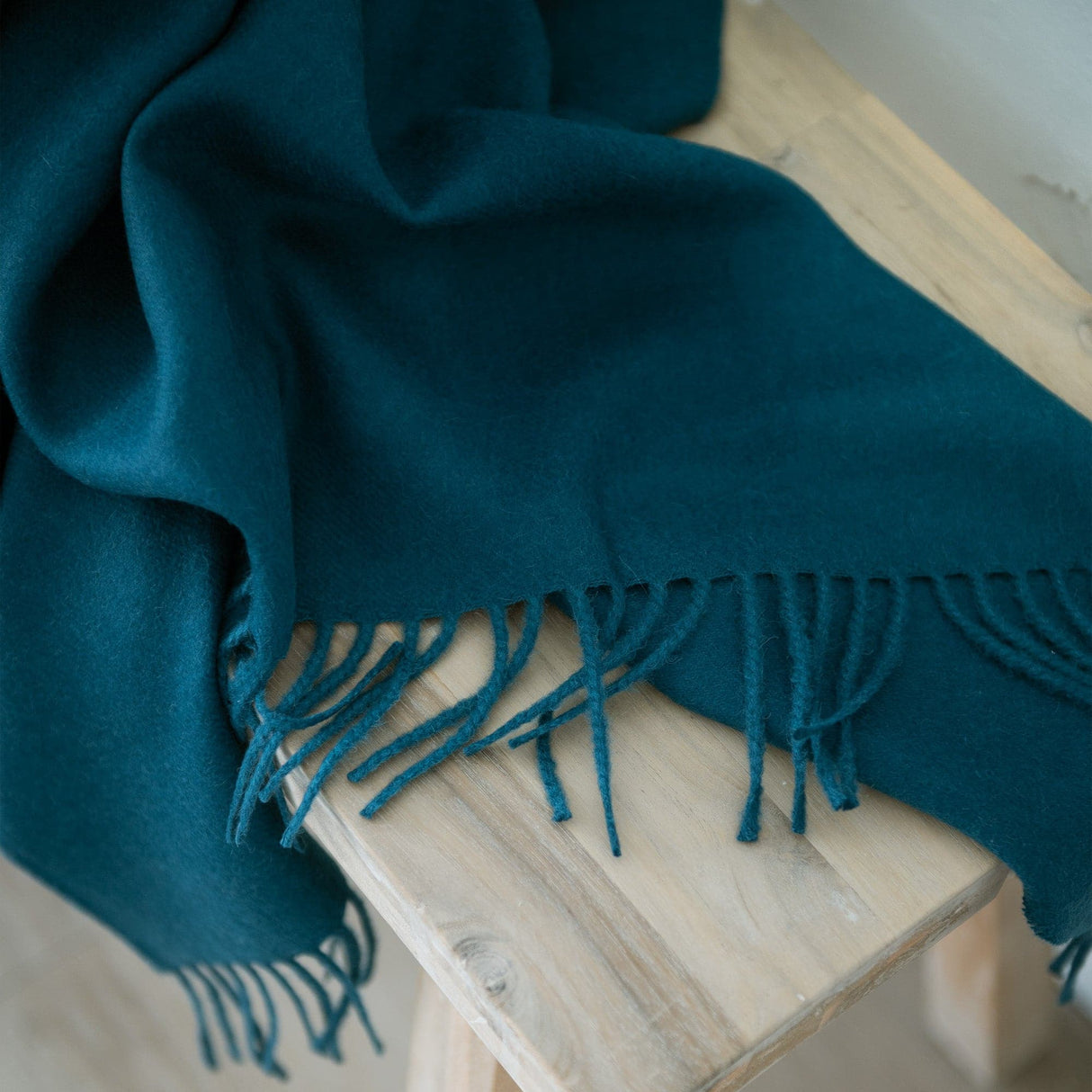 Alfie Alpaca Throw in Teal