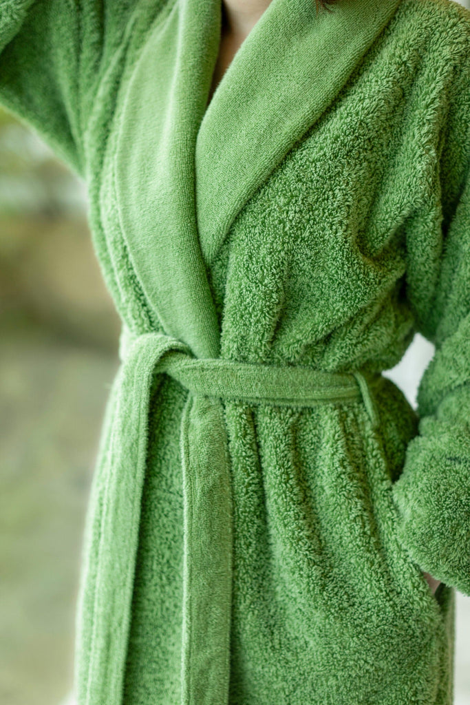 Abyss Super Pile Robe in 205 Forest Green