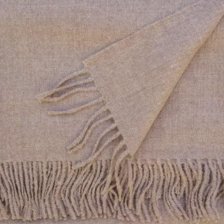 Alfie Alpaca Throw in Suede