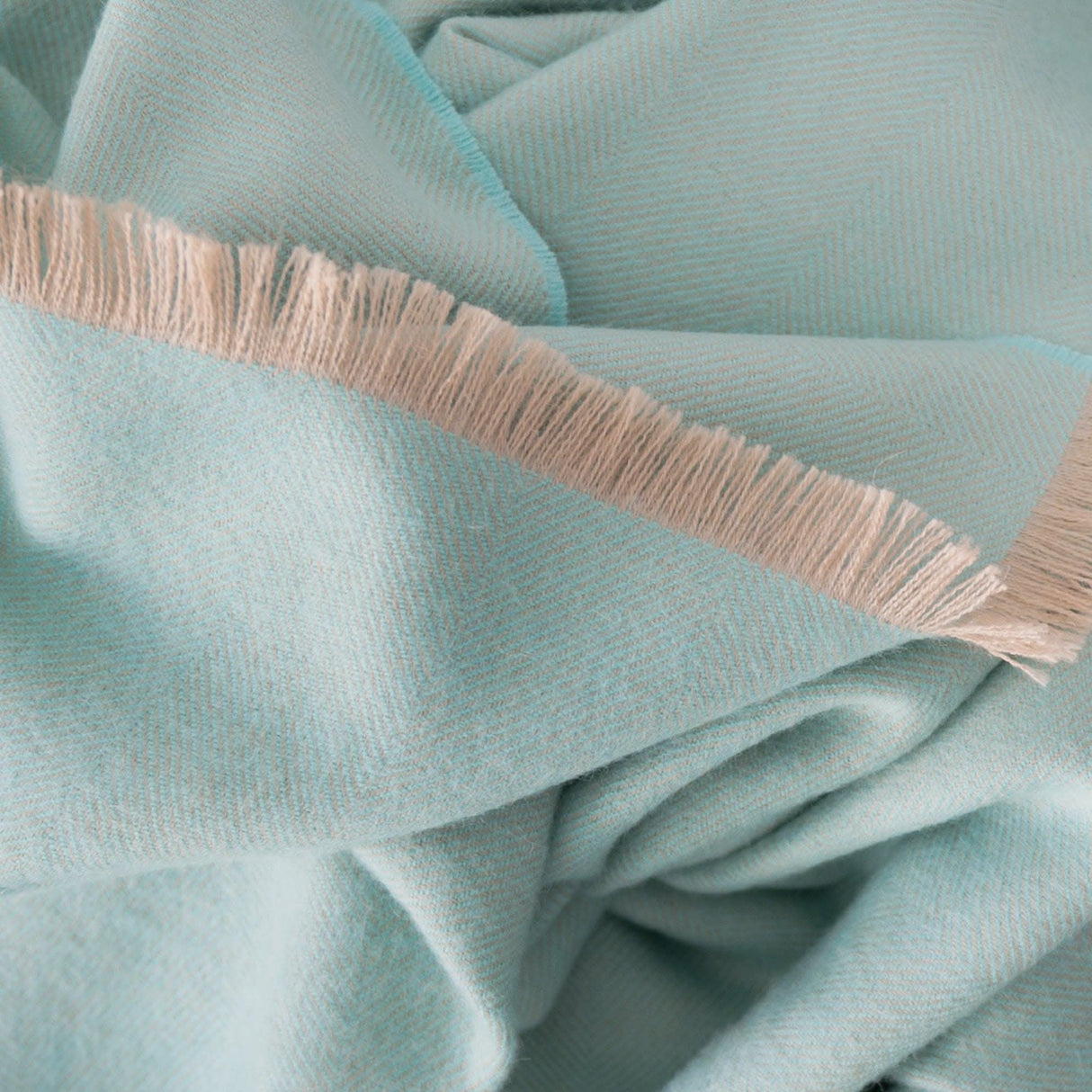 Zuri Alpaca Throw in Aquamarine