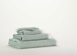 Abyss Bees Towels in 210 Aqua