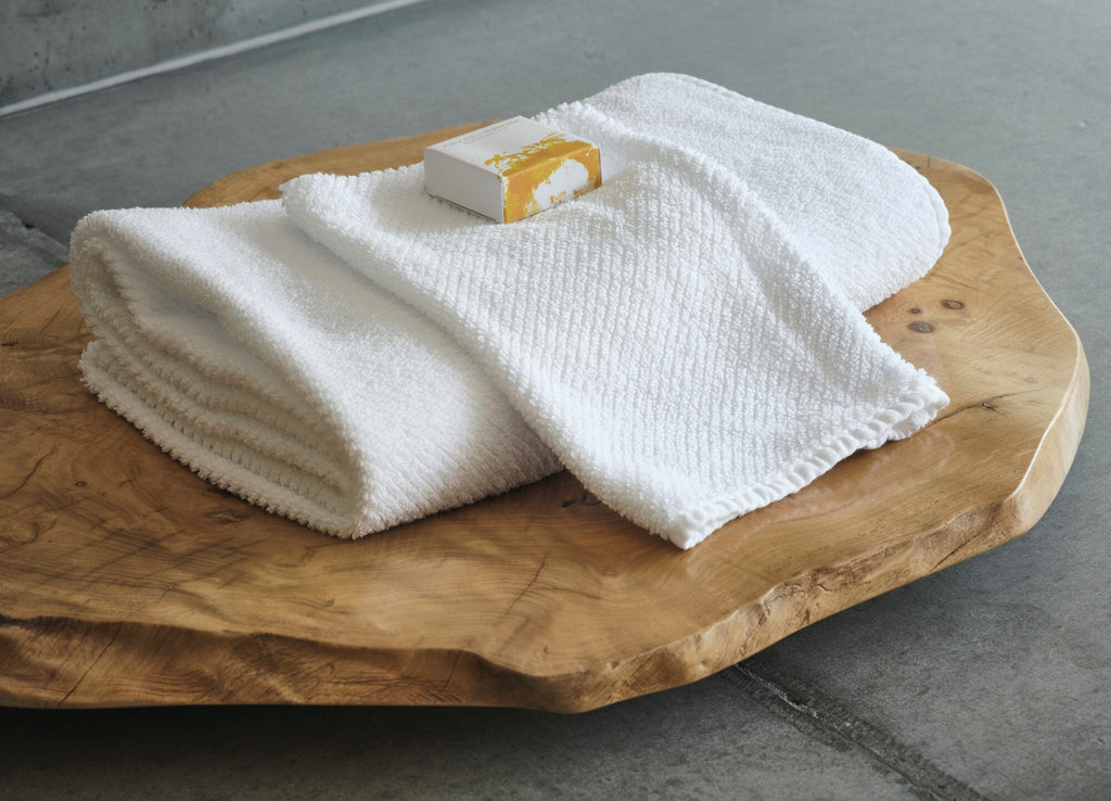 Abyss Twill Towels in 100 White
