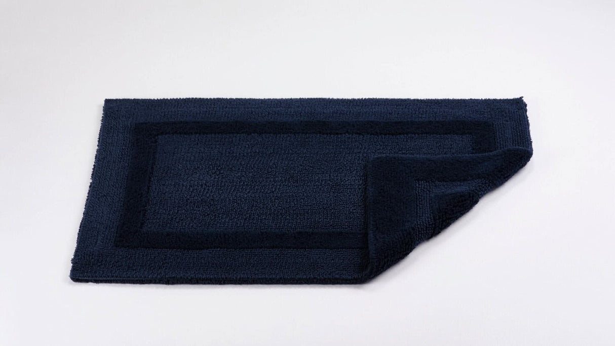 Abyss & Habidecor Reversible Rug in 314 Navy. Available in Canada @ TMASC.