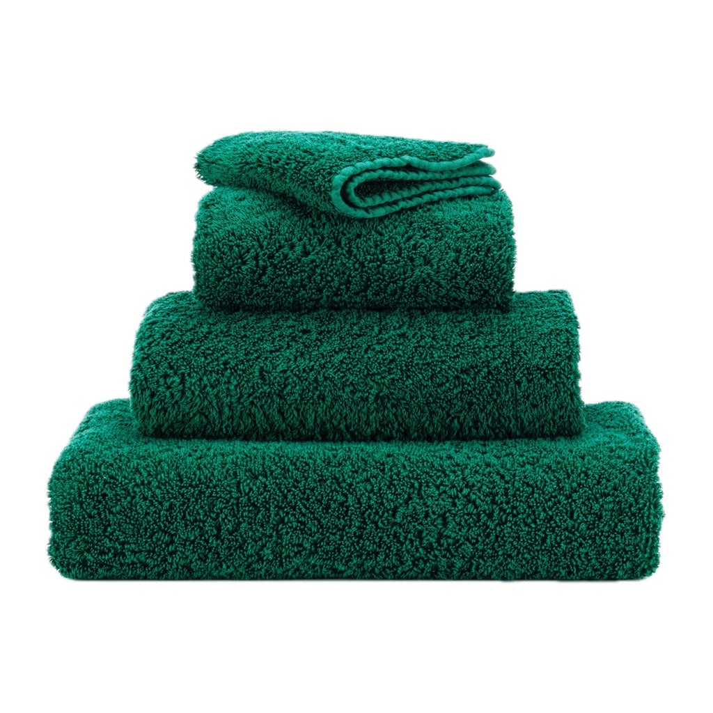 Abyss Super Pile Towels in 298 British Green. Available in Canada @ TMASC.