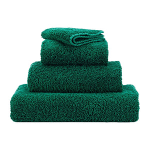 Abyss Super Pile Towels in 298 British Green. Available in Canada @ TMASC.