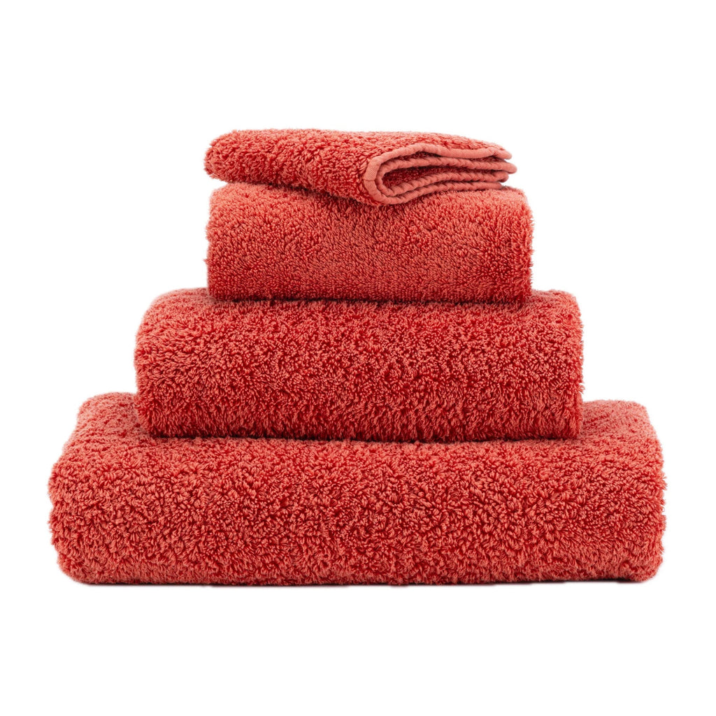 Abyss Super Pile Towels in 638 Chili. Available in Canada @ TMASC.