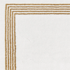 Cloe Bath Rug in 800 Old Gold (100 White base colour, Gold trim)