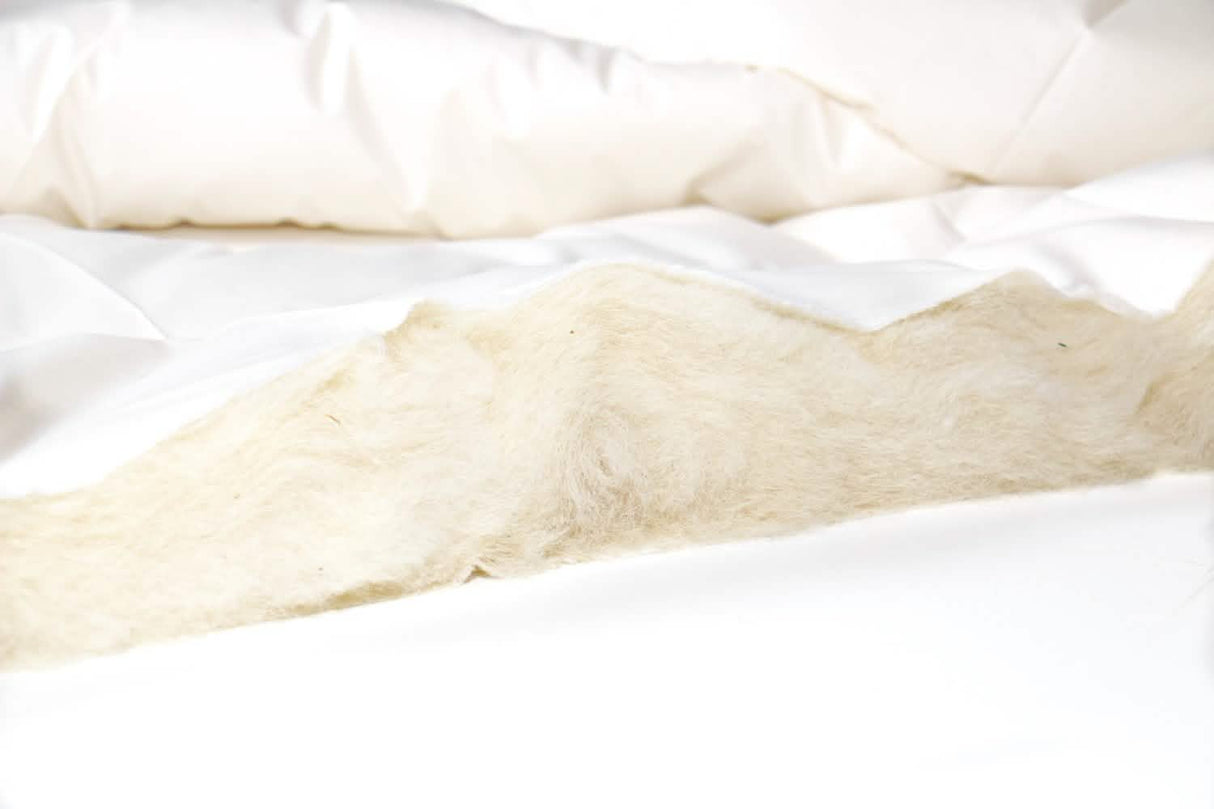 Alpaca fibres sleep temperature neutral and are exceptionally soft.