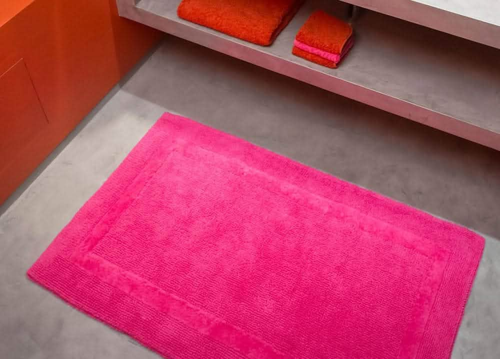 Abyss & Habidecor Reversible Rug in 570 Happy Pink