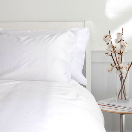 St Genève Porto Egyptian Cotton Sheeting in White