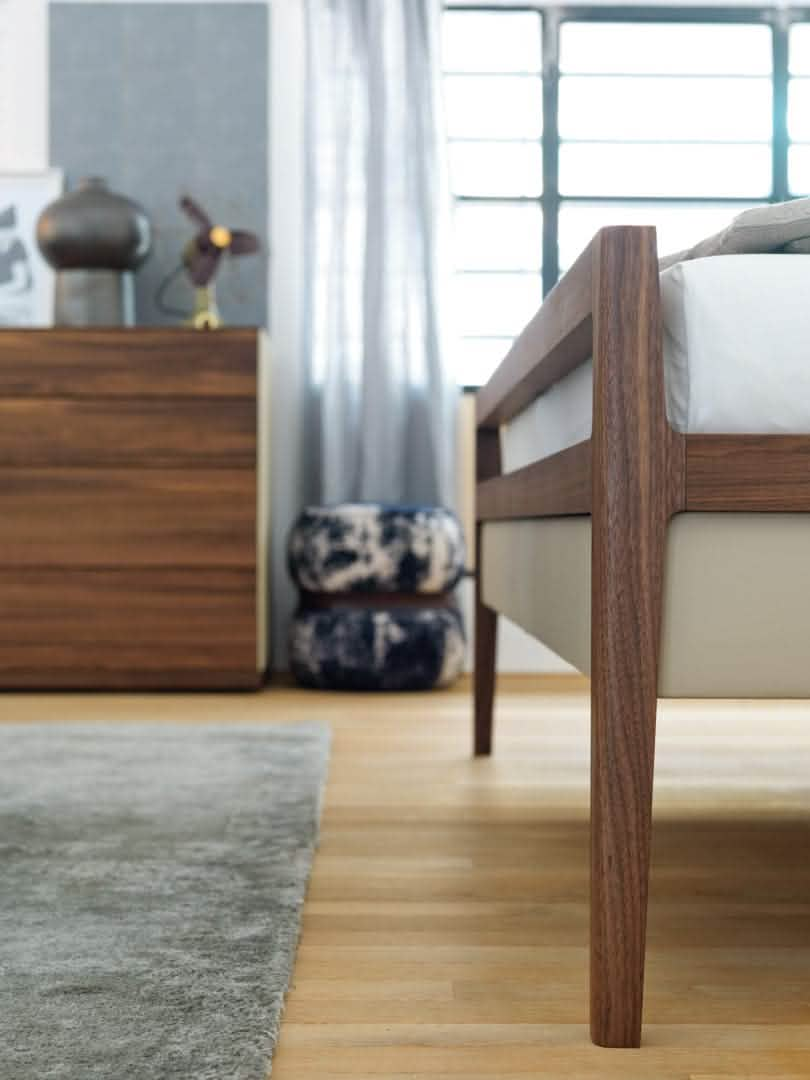 TEAM 7 mylon bed. photo: TEAM 7 - Available in Canada at The Mattress & Sleep Co.