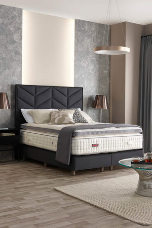 Luxury Enhancer mattress topper shown here w/ a Northumberland mattress